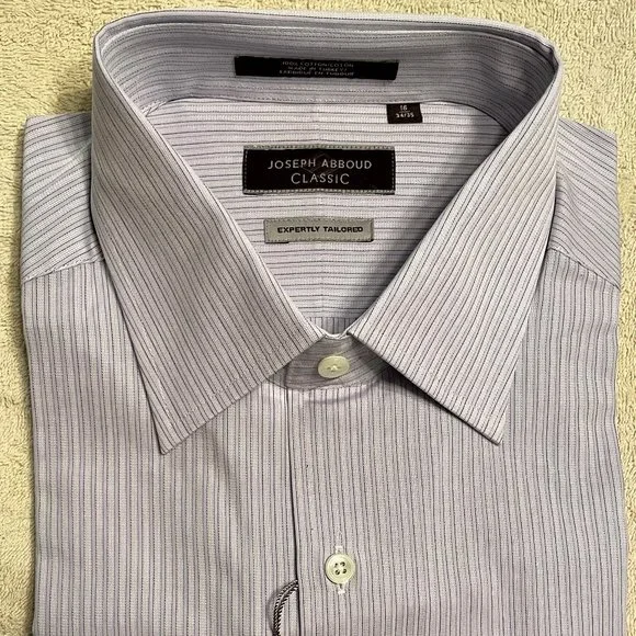 Joseph Abboud Shirts | Nwt Joseph Abboud Men's Dress Shirt 16 X 34/35 | Color: Gray | Size: 16 | Pm-32717329's Closet